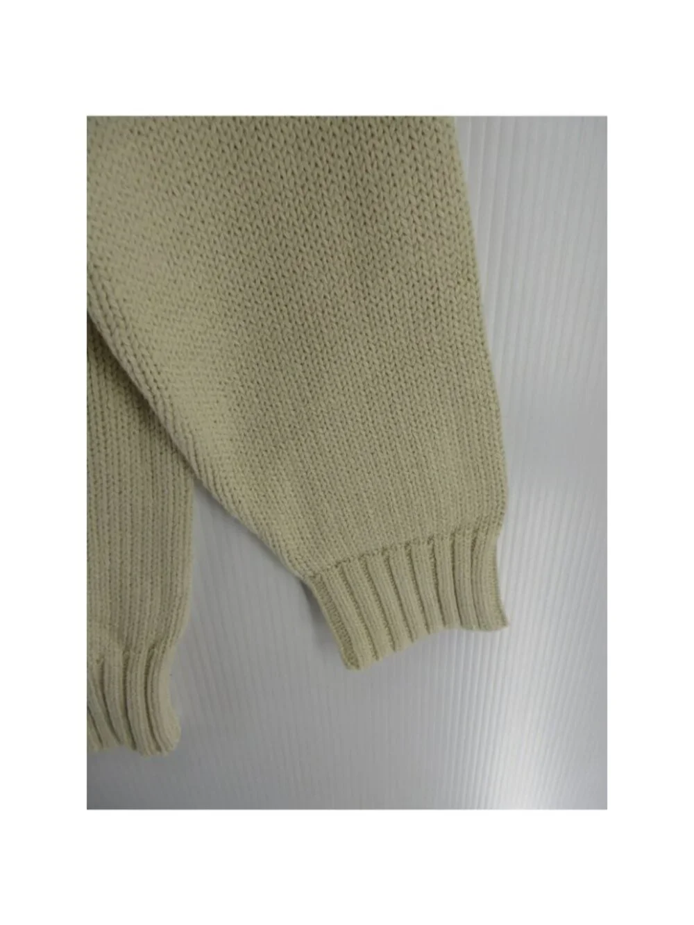 Polo Ralph Lauren Sweater 2XB Big Cream 1/4 Zip Pullover Chunky Knit
